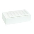 DISPENSER LABEL HOLDS 7 ROLLS SUITS UP TO 24MM LABELS PLASTIC WHITE