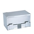 STRAW DISPENSER STAINLESS STEEL 260MM X 150MM X 130MM