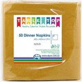 NAPKINS 2PLY DINNER 400MMX400MM 50PK GOLD 