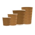 COFFEE CUPS 4OZ TRIPLE WALL NATURAL BROWN 500PK