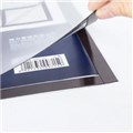 SIGN HOLDER MAGNETIC FRAME ADHESIVE BACKED A4 SILVER  