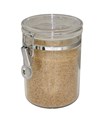 CANISTER ACRYLIC CHROME CLIP TOP 08L CLEAR