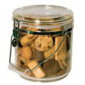 CANISTER ACRYLIC CHROME CLIP TOP 45L JUMBO CLEAR