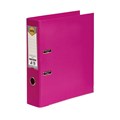 BINDER FOLDER LEVER ARCH FILE BINDER PVC A4 70MM PINK 