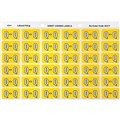 LABEL AVERY SIDE TAB COLOUR CODE LATERAL FILING 25MM X 38MM 43317  Q  YELLOW 180PK