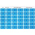 LABEL AVERY SIDE TAB COLOUR CODE LATERAL FILING 25MM X 38MM 43320  T  BLUE 180PK
