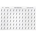LABEL AVERY 43328 LATERAL FILE LABELS SIDE TAB  COLOUR CODE 25 X 38MM WHITE 180PK