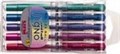 UNIBALL GEL IMPACT ROLLERBALL PEN BROAD BLUE  BLACK 12PK