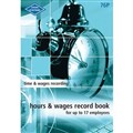 WAGES RECORD BOOK ZIONS HOURS AND WAGES RECORD BOOK POCKET UP TO 17 EMPLOYEES 76P