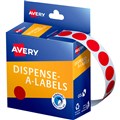 LABEL AVERY 937235 ROUND LABELS 14MM RED BOX 1050PK