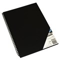 VISUAL ART DIARY QUILL A4 45 PAGE BLACK PAPER