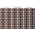 LABEL AVERY SIDE TAB COLOUR CODE LATERAL FILING 25MM X 38MM 43323  W  BROWN 180PK