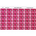 LABEL AVERY SIDE TAB COLOUR CODE LATERAL FILING 25MM X 38MM 43314  N  MAGENTA 180PK 