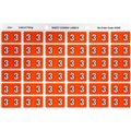 LABEL AVERY SIDE TAB COLOUR CODE LATERAL FILING 43343  3  DARK ORANGE 180PK