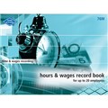 WAGES RECORD BOOK ZIONS 76M HOURS AND WAGES RECORD BOOK MEDIUM UP TO 20 EMPLOYEES