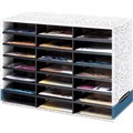 PIGEON HOLES LITERATURE SORTER FELLOWES 0421003 21 COMPARTMENTS 