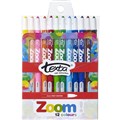TEXTA ZOOM TWIST CRAYONS 12PK