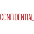 STAMP SELF INKING PRE INKED MESSAGE STAMP  CONFIDENTIAL  RED INK