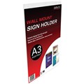 DEFLECTO WALL SIGN HOLDER WALL PORTRAIT A3