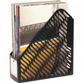 BOOK MAGAZINE RACK MARBIG BLACK 1 SECTION 2PK