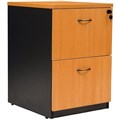 YS DESIGN OXLEY 2 DRAWER FILING CABINET 476X550X700MM BEECH IRONSTONE
