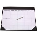 DESK MAT SASCO 10553 UNDATED PERPETUAL DESK PLANNER BLACK 455MM X 580MM 