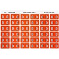 LABEL AVERY SIDE TAB COLOUR CODE LATERAL FILING 25MM X 38MM 43304  D  DARK ORANGE 180PK 