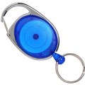 KEY HOLDER RING REXEL RETRACTABLE SNAP LOCK BLUE 4PK