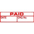 STAMP XSTAMPER SELF INKING PRE INKED 1533 MESSAGE STAMP  PAID  DATE  CHEQUE NO  RED INK