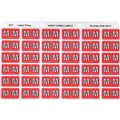 LABEL AVERY SIDE TAB COLOUR CODE LATERAL FILING 25MM X 38MM  43313  M  PINK 180PK
