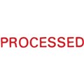 STAMP XSTAMPER CXBN 1314 MESSAGE STAMP  PROCESSED  RED