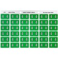 LABEL AVERY SIDE TAB COLOUR CODE LATERAL FILING 43344  4  LIGHT GREEN 180PK