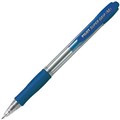 BALLPOINT PEN PILOT BPGP10R SUPER GRIP RETRACTABLE MEDIUM 10MM BLUE EACH1 PACK12