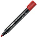 PERMANENT MARKER STAEDTLER 350 LUMOCOLOR 20MM50MM CHISEL RED
