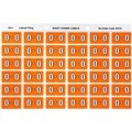 LABEL AVERY SIDE TAB COLOUR CODE LATERAL FILING 25MM X 38MM 43315  O  ORANGE 180PK