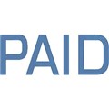 STAMP DESKMATE PREINKED STAMP  PAID  BLUE