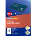 AVERY 959078 C32011 CLEAN BUSINESS CARDS LASER AND INKJET 200GSM 250PK