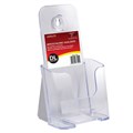 DEFLECTO 77501 STANDARD BROCHURE HOLDER DL SINGLE TIER CLEAR