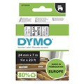 LABELLING TAPE DYMO 53713 D1 LABEL TAPE 24MM X 7M BLACK ON WHITE