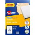 LABEL AVERY 959058 L7170 LASER LABELS FILE SPINE 24UP 24 PER SHEET PACK 25