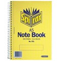 NOTEBOOK SPIRAX 571 SIDE OPENING SPIRAL NOTE BOOK 225MM X 175MM 300 PAGES EACH1 PACK5