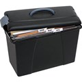 SUSPENSION FILE CASE CARRY FILE CRYSTALFILE CARRY CASE BLACK WITH GREY TRIM EACH1 PACK6