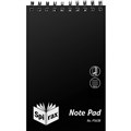 SPIRAX P563B TOP OPENING SPIRAL REPORTERS NOTEPAD POLYPROPYLENE 200MM X 127MM 300 PAGE BLACK
