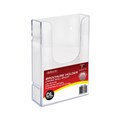 DEFLECTO 39512 BROCHURE HOLDER WALL MOUNT DL LINKING CLEAR