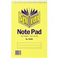 NOTEPAD SPIRAX 563B NOTE PAD TOP OPENING 300 PAGES 200MM X 127MM EACH1 PACK10