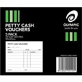 PETTY CASH VOUCHER OLYMPIC PETTY CASH PADS 50 LEAF 100 X 120MM 5PK