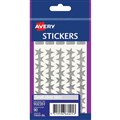 AVERY 932351 MERIT STAR STICKERS SMALL SILVER 90PK