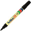 PERMANENT MARKER ARTLINE 70 15MM BULLET NIB BLACK EACH1 PACK12