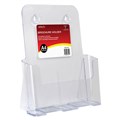 DEFLECTO 77001 STANDARD BROCHURE HOLDER A4 SINGLE TIER CLEAR