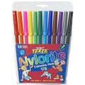 TEXTA MARKERS NYLORITE COLOURING PENS 12PK